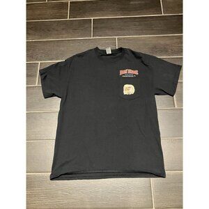 Men’s Iron Horse Eagle Harley Davidson   Shirt Size Large Black
